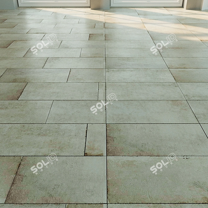 Versatile Porcelain Stoneware Tile 3D model image 1