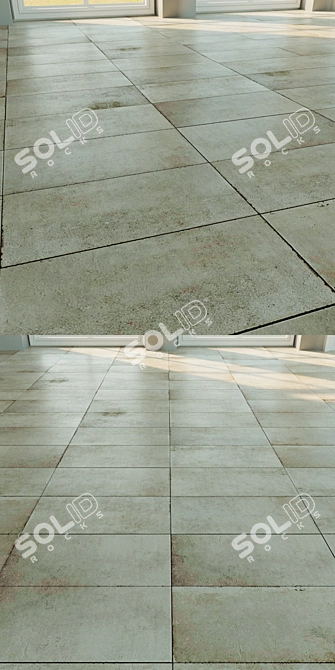 Versatile Porcelain Stoneware Tile 3D model image 2