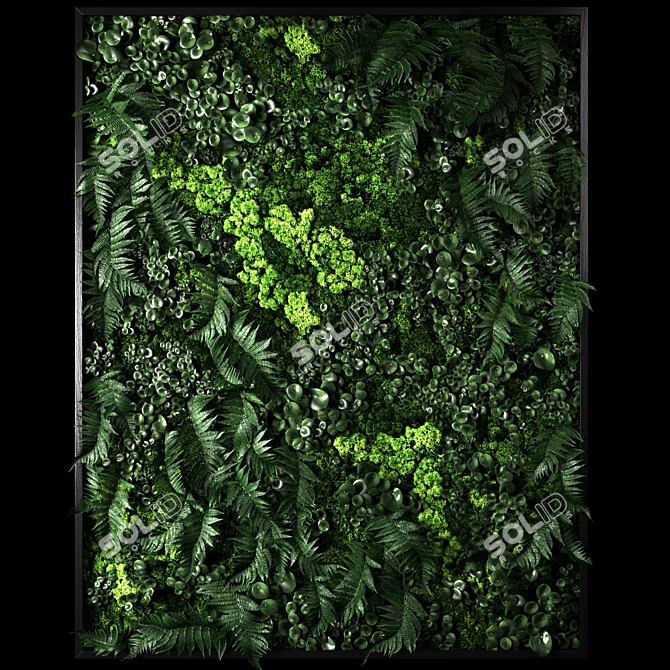 Fytowall 2: LED Backlit Vertical Garden 3D model image 1