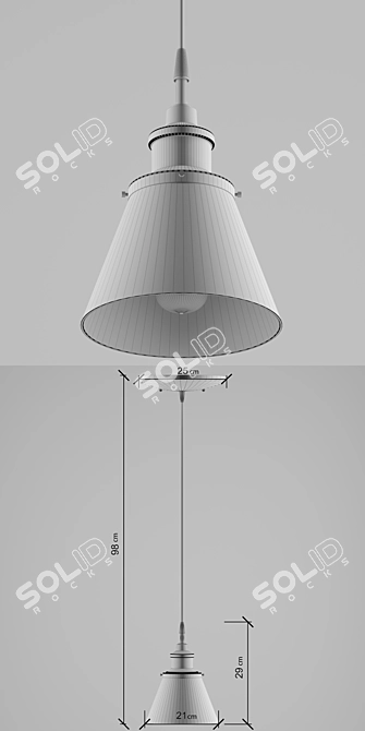 Vintage Edison Light Bulb: Timeless Elegance 3D model image 3