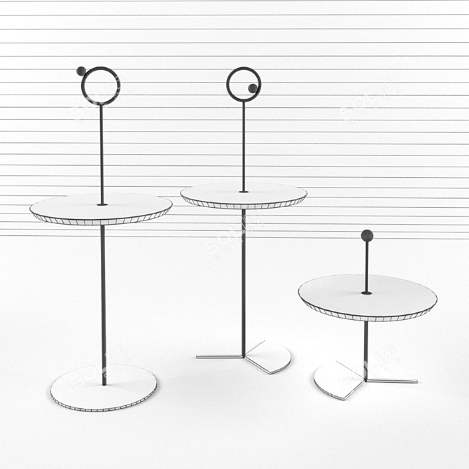 Lunar Accent Table 3D model image 3