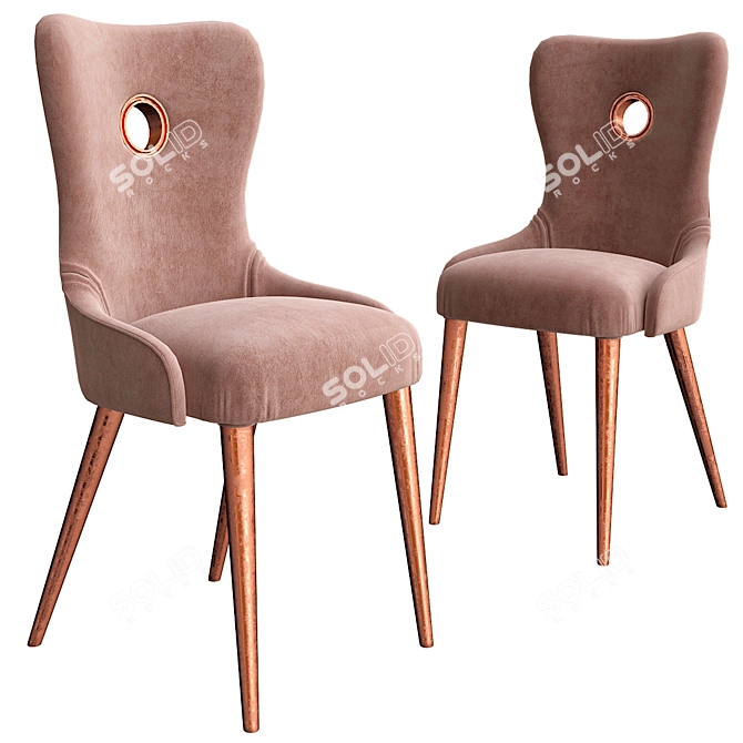 Stylish Hudson Chair: Enhance Your Space 3D model image 1