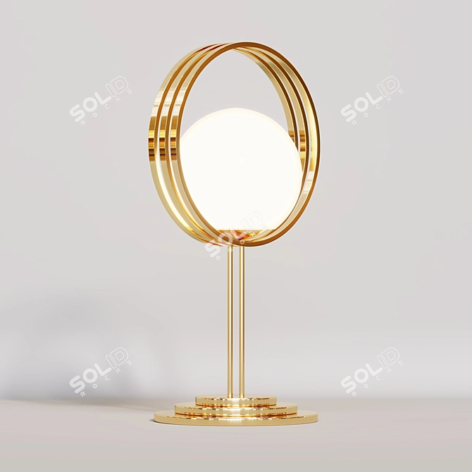 Elegant Cini Table Lamp 3D model image 1