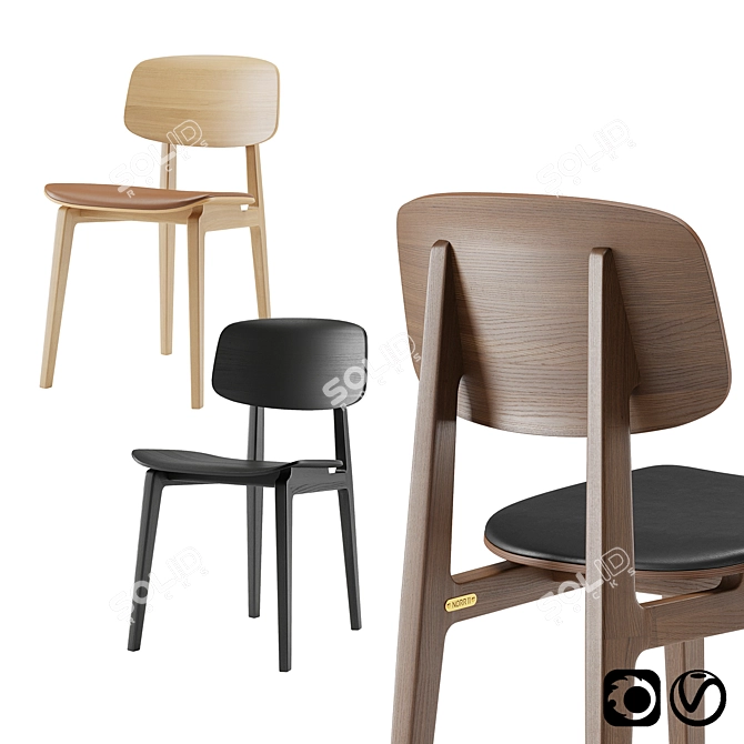 Sleek Scandinavian Seating: NY11 Norr11 3D model image 1