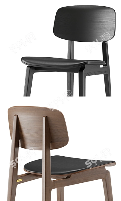 Sleek Scandinavian Seating: NY11 Norr11 3D model image 2