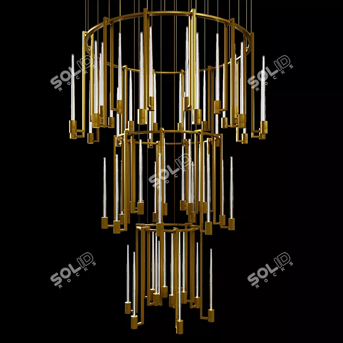 Kaleidoscope Illuminate: PaoloCastelli's Kalì Chandelier 3D model image 1