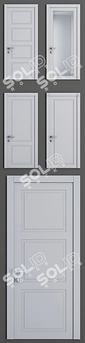 Neo-Classic Door Collection 3D model image 2