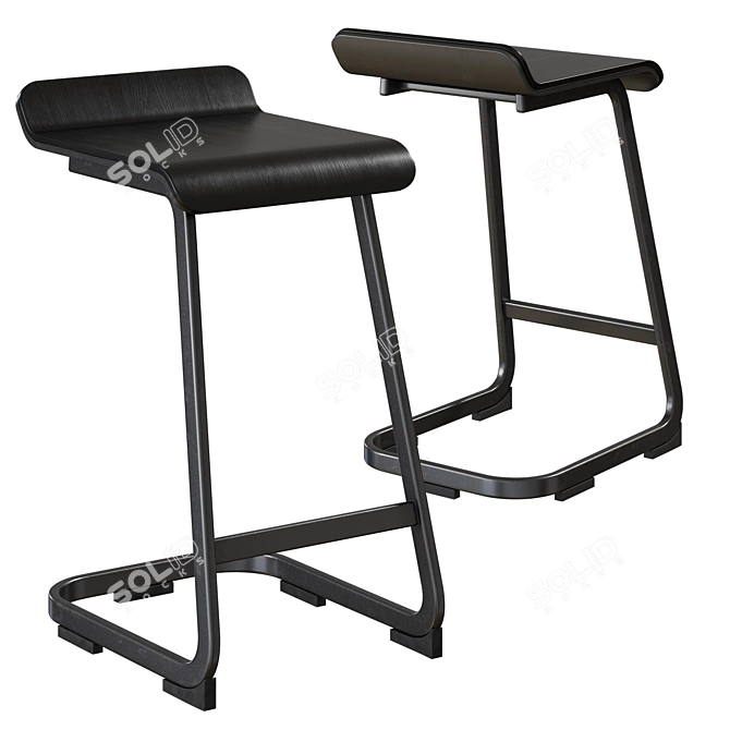 Contemporary Alto Chair: Sleek & Stylish 3D model image 1