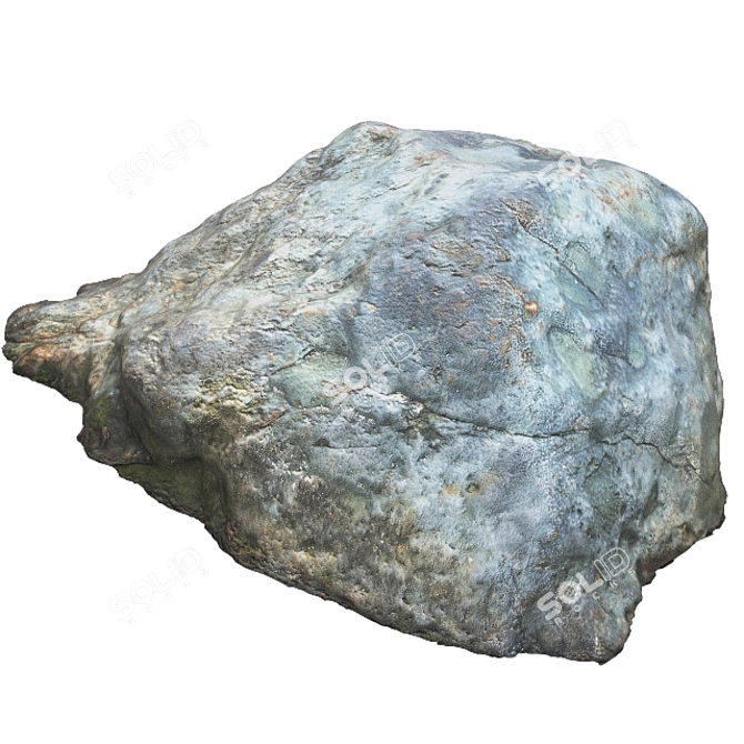 Coastal Gem: High-Res Beach Rock 3D model image 2