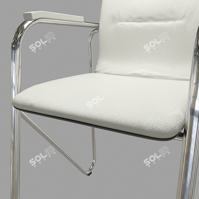 Modern Leather Chair 3D model image 3