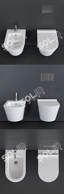 Catalano Gold & Silver Classy WC 3D model image 2