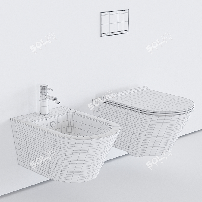 Catalano Gold & Silver Classy WC 3D model image 3