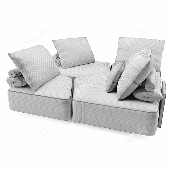 Modular Masterpiece: Matacao Sofa 3D model image 3
