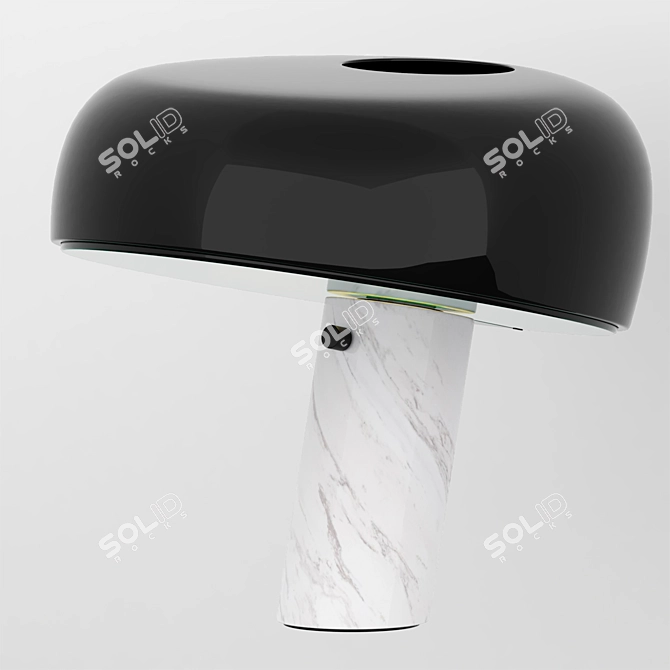 Sleek Snoopy Table Lamp 3D model image 1