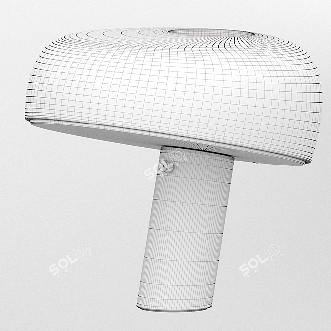 Sleek Snoopy Table Lamp 3D model image 2