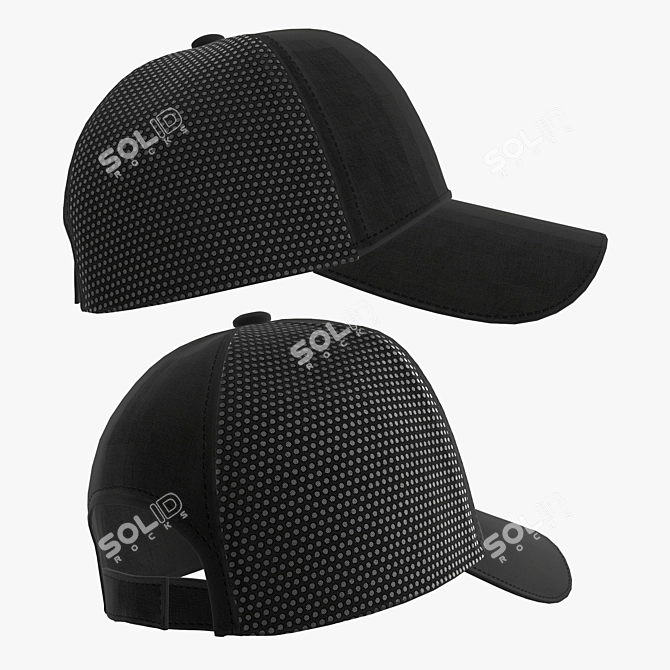 Geometry Baseball Cap 3D model image 2