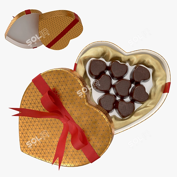 Elegant Bow-Tied Geometry Sculpture 3D model image 2