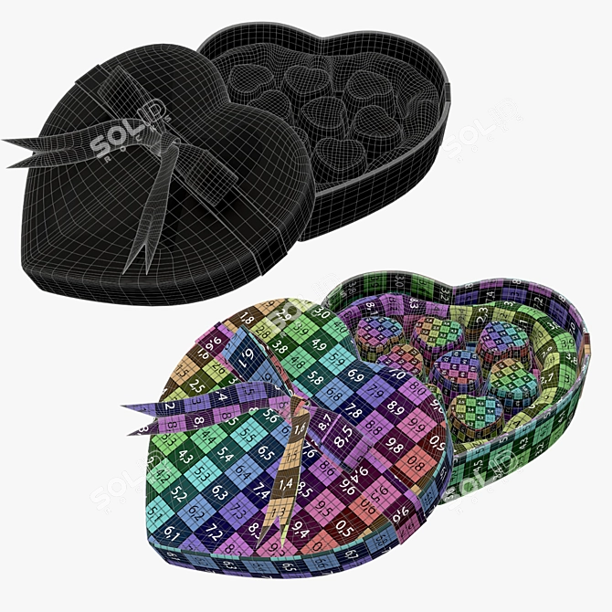 Elegant Bow-Tied Geometry Sculpture 3D model image 3