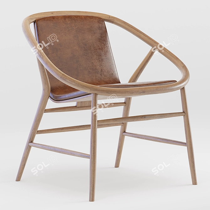 Eve Chair: Sleek Comfort in Contemporary Style 3D model image 1