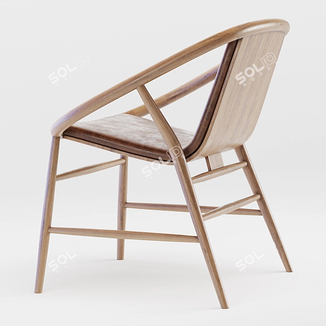 Eve Chair: Sleek Comfort in Contemporary Style 3D model image 2