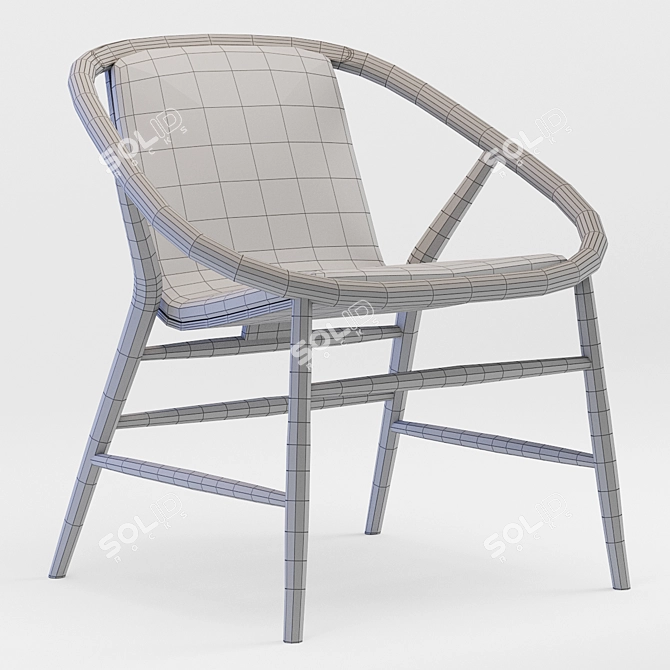 Eve Chair: Sleek Comfort in Contemporary Style 3D model image 3