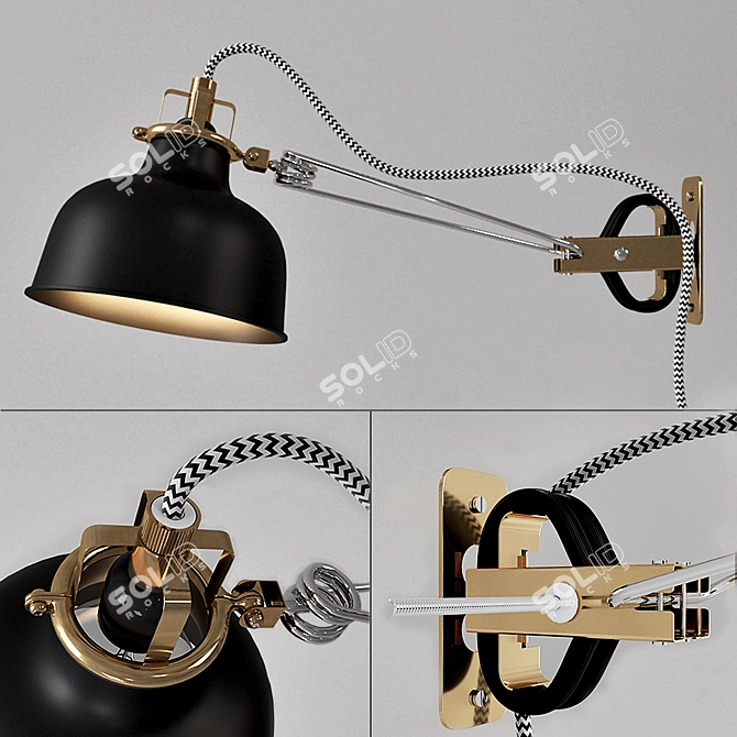 Stylish Ranarp Lamp - 12cm Height 3D model image 1