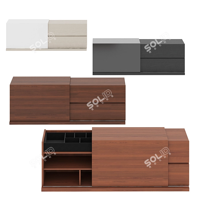 Title: Turkish Design Chest in 4 Colors 3D model image 1