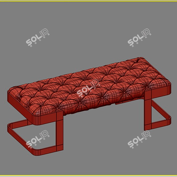 Luxury Ottiu Bench: Stunning Design & Comfort 3D model image 3
