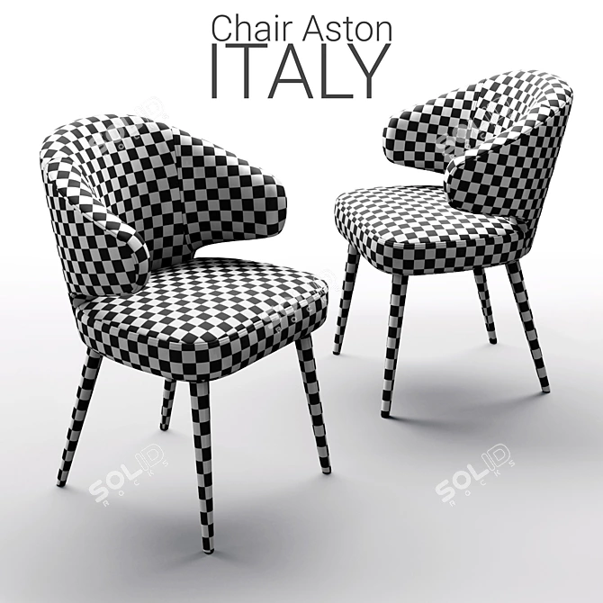 Modern Minotti Aston Red Chair 3D model image 2