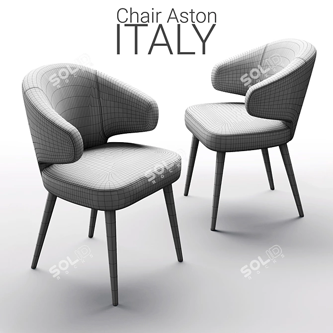 Modern Minotti Aston Red Chair 3D model image 3