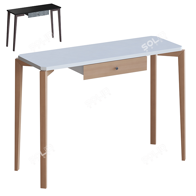 Modern Console Table - Tory Sun 3D model image 1