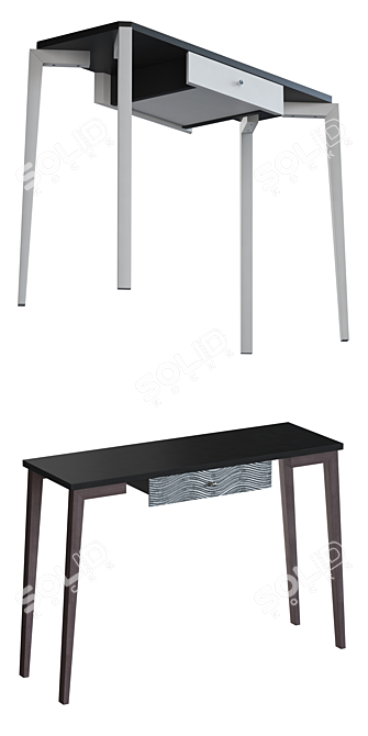 Modern Console Table - Tory Sun 3D model image 2