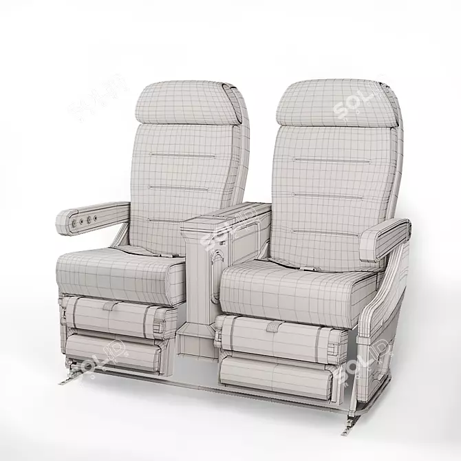 SkyChairs: Deluxe Aircraft Seating 3D model image 3