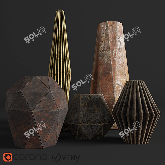 Luxury 4K Texture Décor 3D model image 1