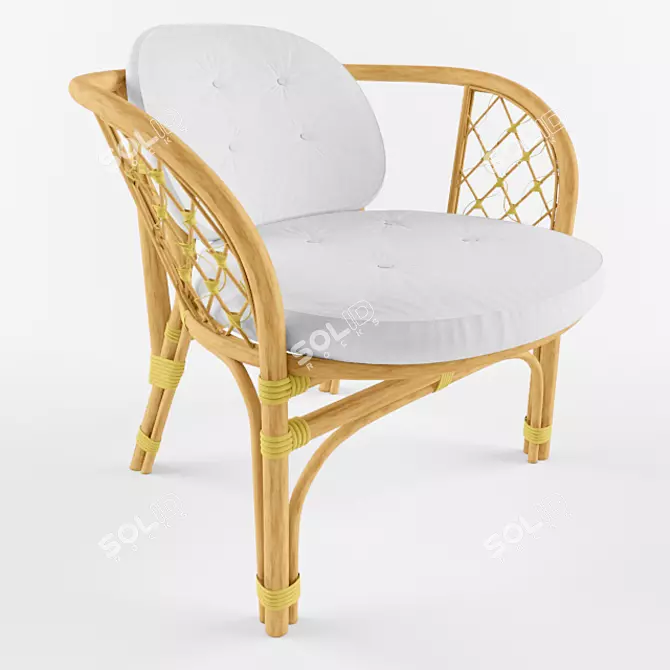 3D Max Woven Chair 3D model image 1