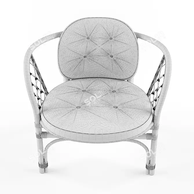 3D Max Woven Chair 3D model image 2