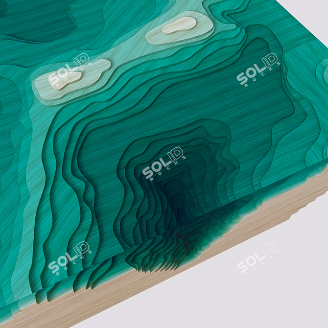 Abyss Table: Mesmerizing Geological Cross-Section 3D model image 3