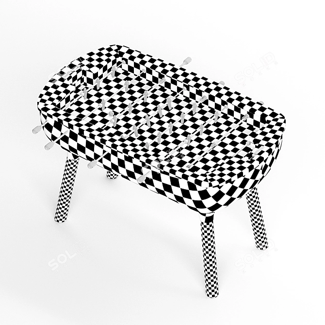 Title: Alain Gilles Luxury Foosball Table 3D model image 3
