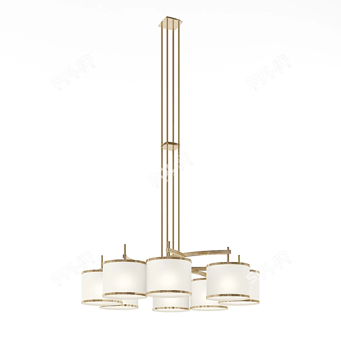 Elegant Montpellier Frato Chandelier 3D model image 1
