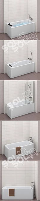 Luxury Bath Set: Element, BeCool, Hall, Vythos 3D model image 2