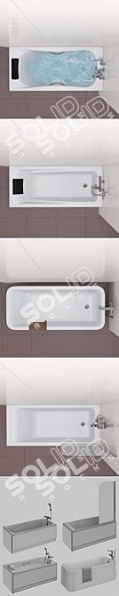 Luxury Bath Set: Element, BeCool, Hall, Vythos 3D model image 3