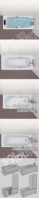 Luxury Bath Set: Roca Set 32 3D model image 3