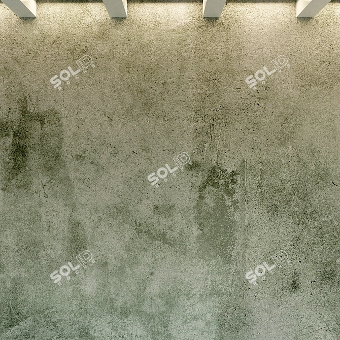 Vintage Concrete Wall Texture 3D model image 3