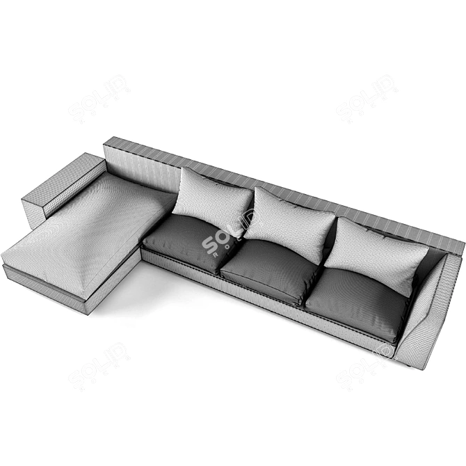 Modern Comfort Sofa 3D model image 3