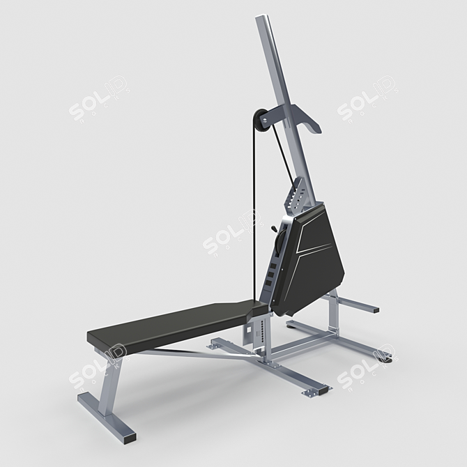 Marpo VMX Rope Trainer: Ultimate Multi-Mode Fitness Tool 3D model image 1