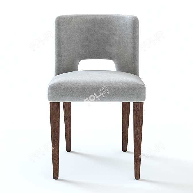 West Elm Ava Dining Chair: High-detailed 3D Model 3D model image 3