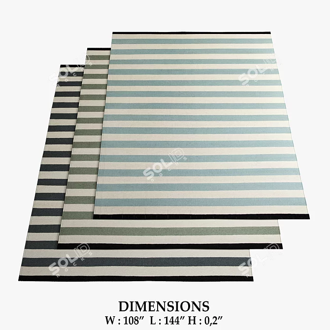 Fabula Living Nigella Rugs 3D model image 1