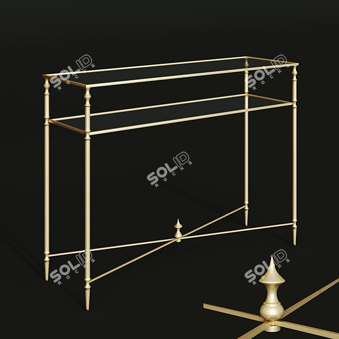 UTTERMOST Matthew Williams Console 3D model image 1