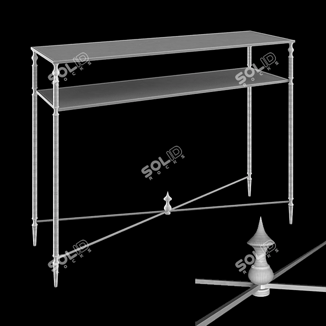 UTTERMOST Matthew Williams Console 3D model image 2