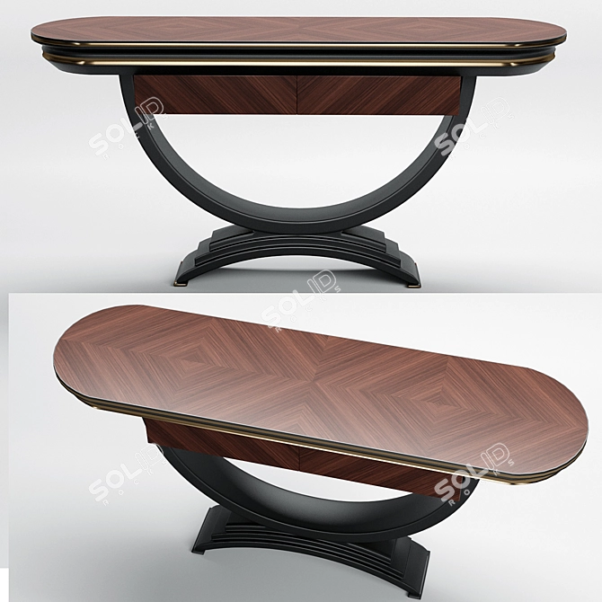 Elegant Oliver Collection Console - Art OL24 3D model image 2